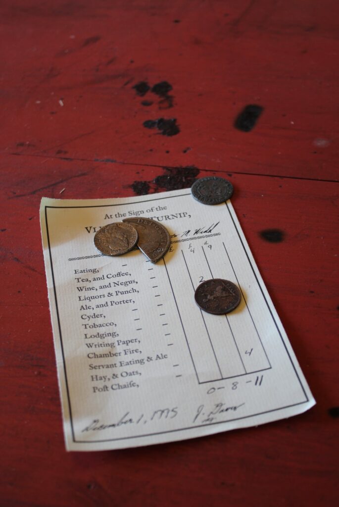 Bill of fare from the Sign of the Fly on the Turnip