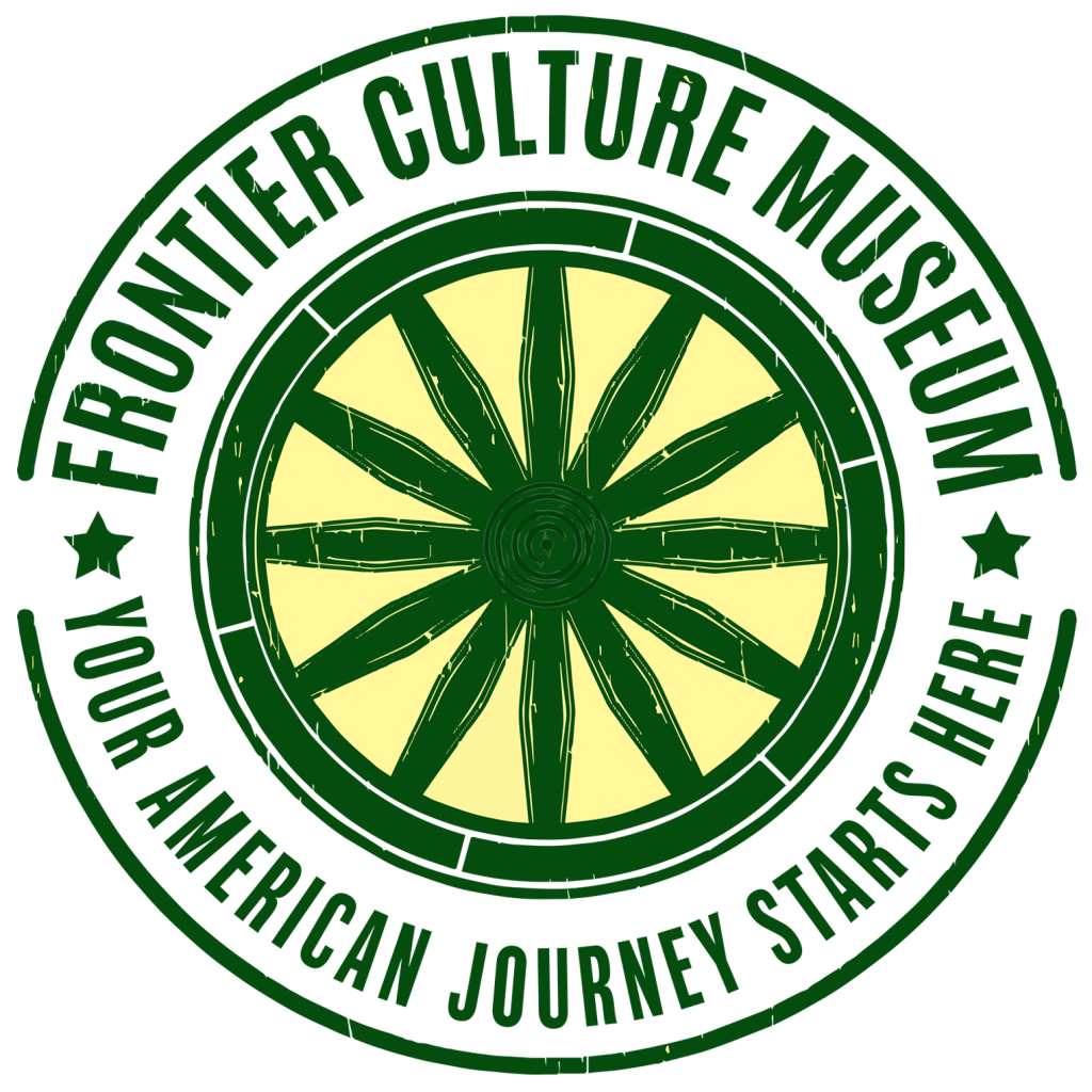 Frontier Culture Museum of Virginia logo, including the slogan "Your American Journey Starts Here"