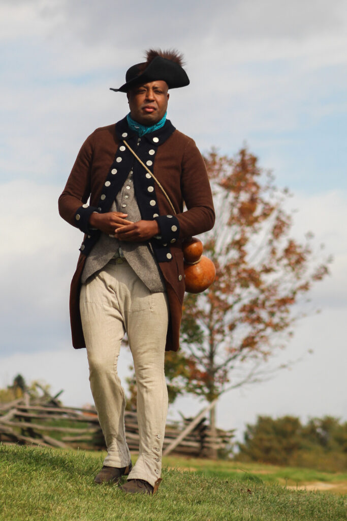 Marvin Alonzo Greer presenting on Black soldiers in the American Revolution