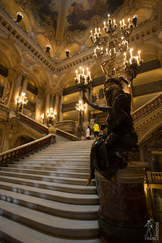 The Grand Staircase in the Palais Garnier. Photo from: France in Photos.
