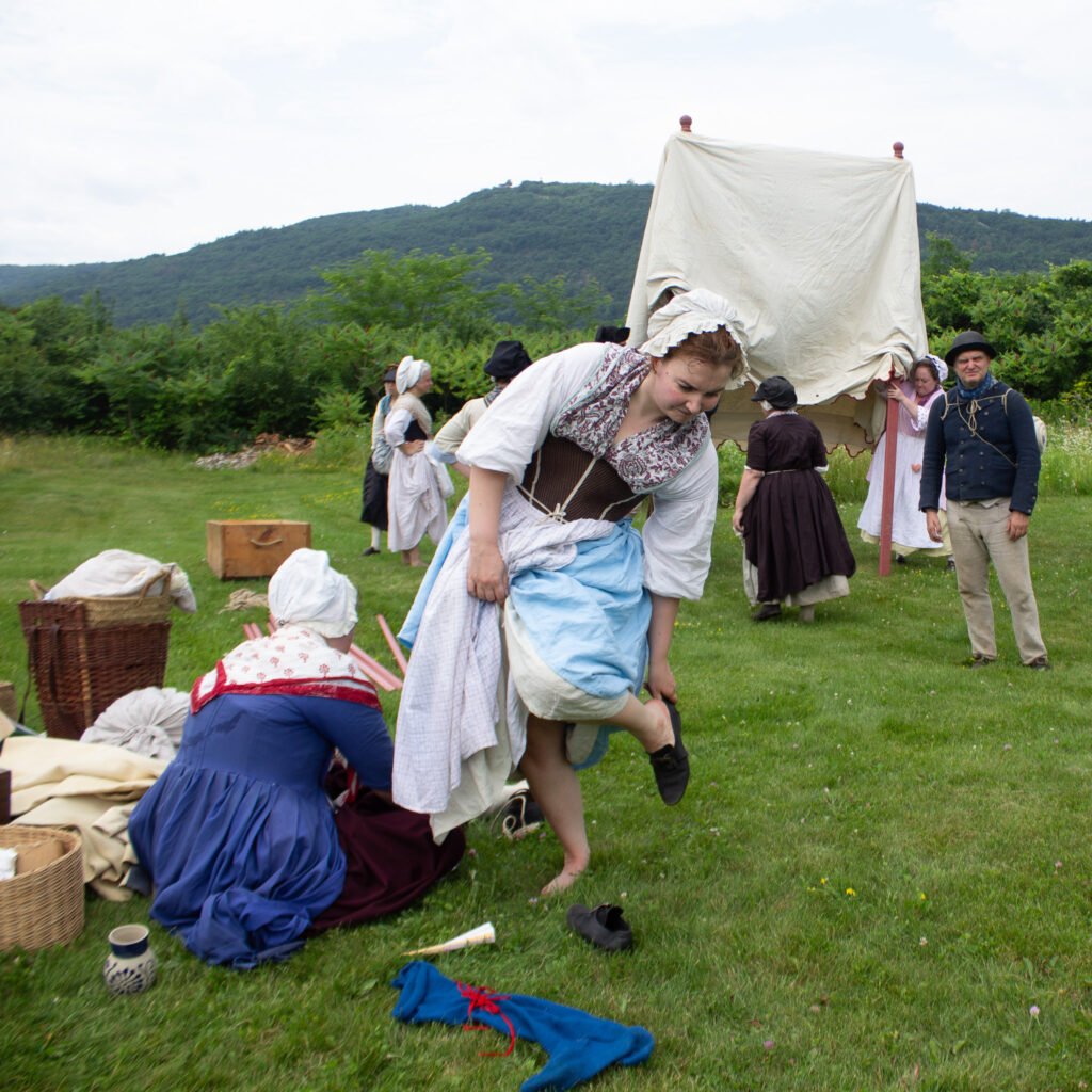 Setting up the flying hospital, Fort Ticonderoga, Ticonderoga, NY. 2026.