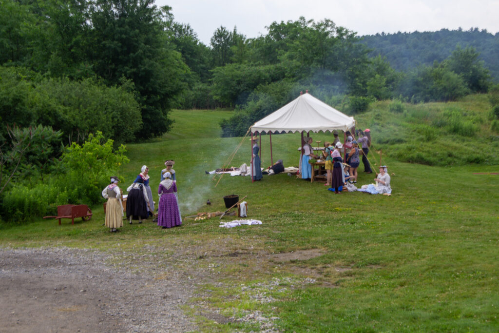 Tent hospital outside the walls at Fort Ticonderoga, Ticonderoga, NY. 2026.