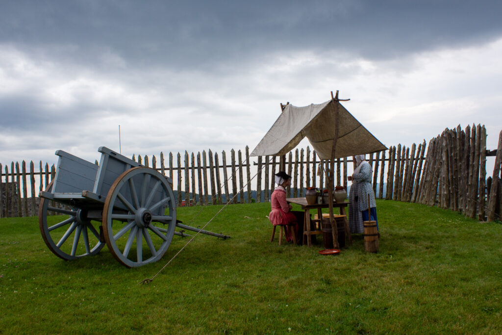 Sutlers outside the walls of Fort Ticonderoga, Ticonderoga, New York. 2026.