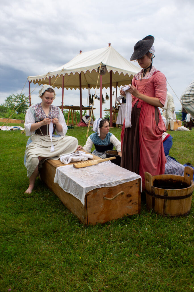 Laundresses at the flying hospital, Fort Ticonderoga, Ticonderoga, NY. 2026.